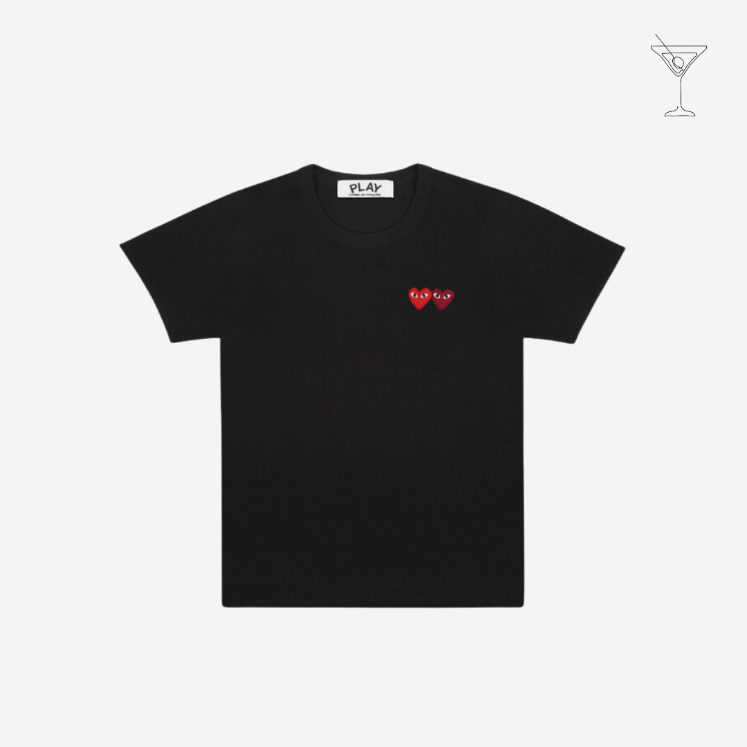 Camiseta "Double Hearts" CDG