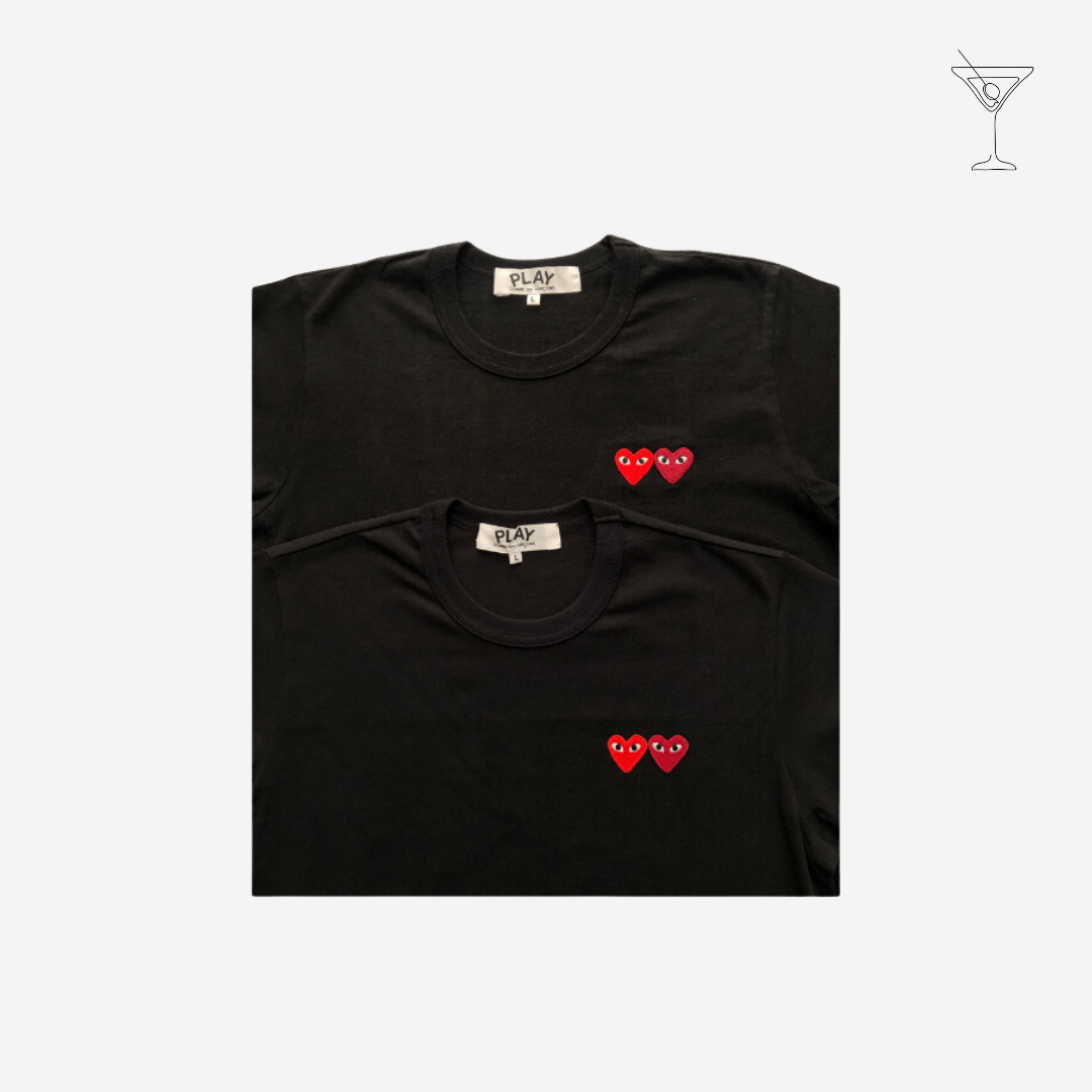 Camiseta "Double Hearts" CDG