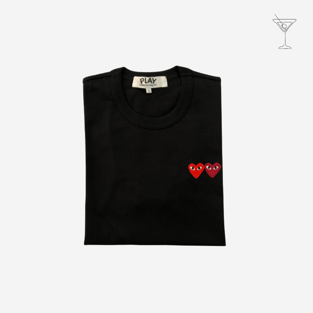 Camiseta "Double Hearts" CDG