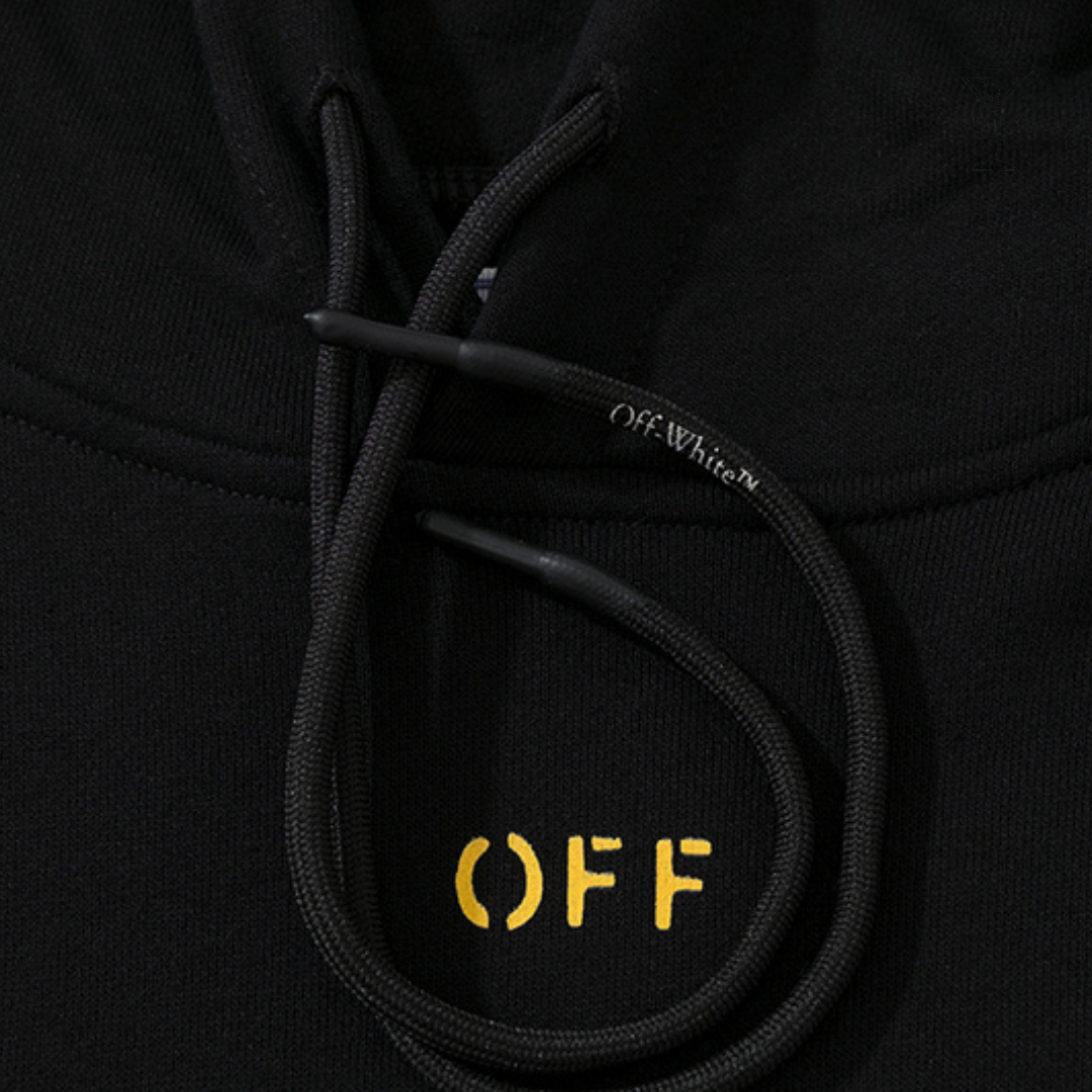 Moletom  "Caravaggio Arrows" Black & Yellow Off-White™