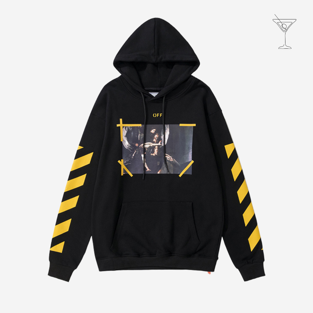 Moletom  "Caravaggio Arrows" Black & Yellow Off-White™