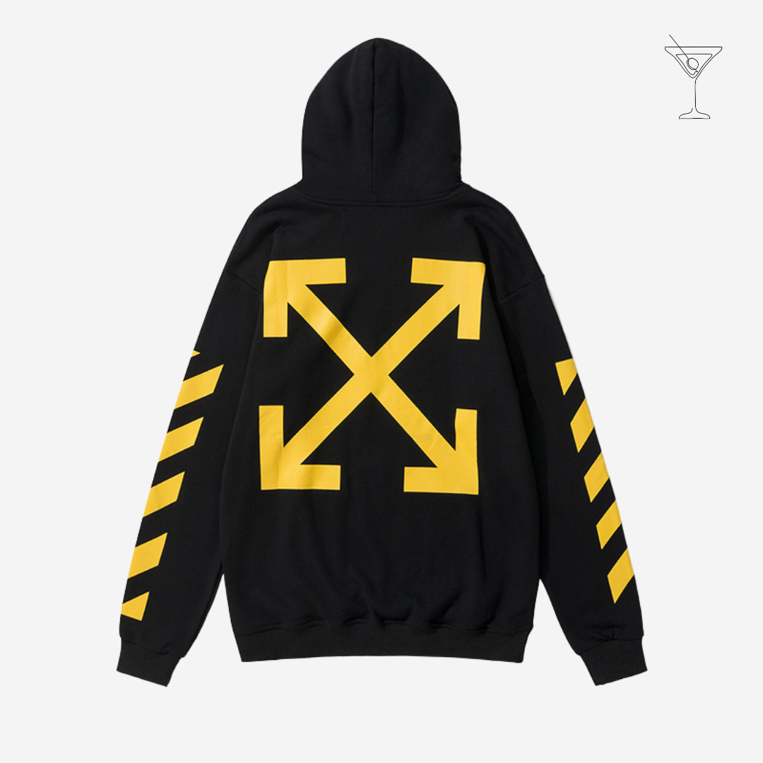 Moletom  "Caravaggio Arrows" Black & Yellow Off-White™